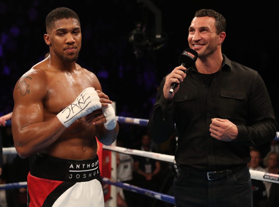 There was plenty of mutual respect on show as the pair met in the ring