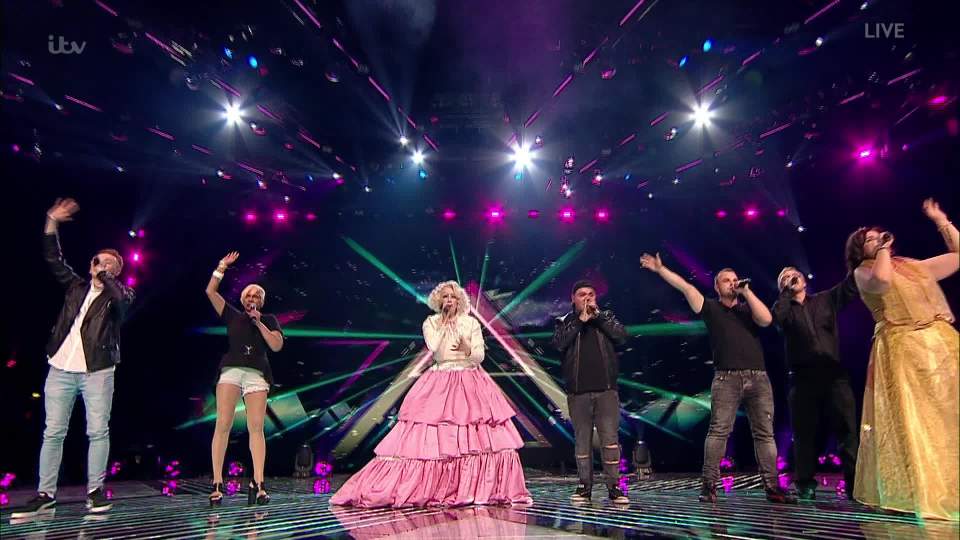 Antonia joined other rejects on stage 