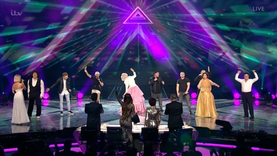 The memorable auditionees took part in a medley 