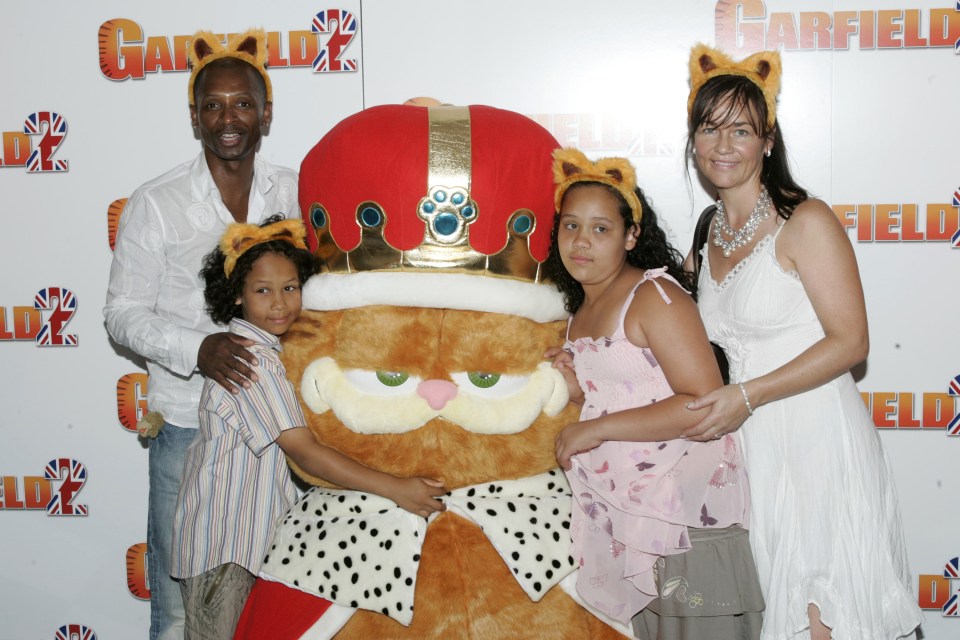 Andy with his family at a gala screening in 2008