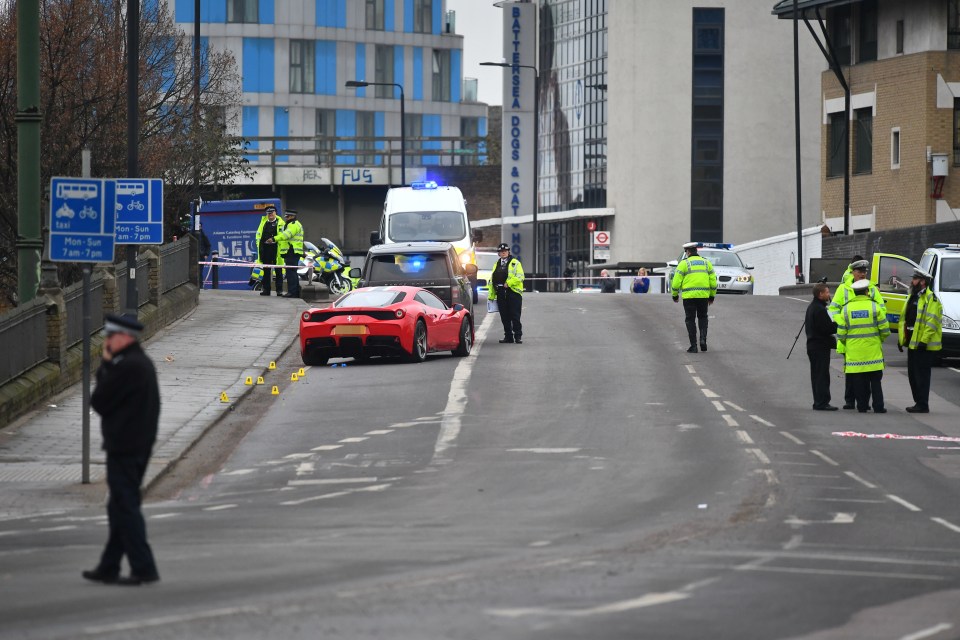 Ferrari crash