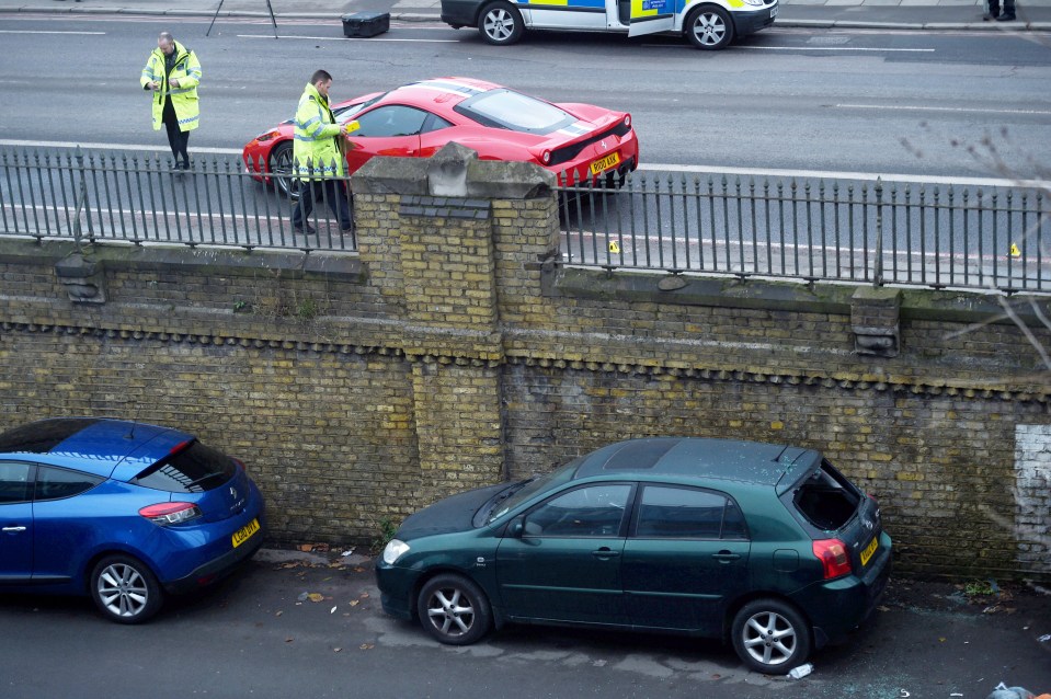 The scene in London 