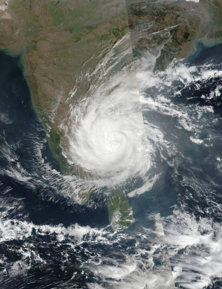 Tropical Cyclone Vardah has caused havoc in India