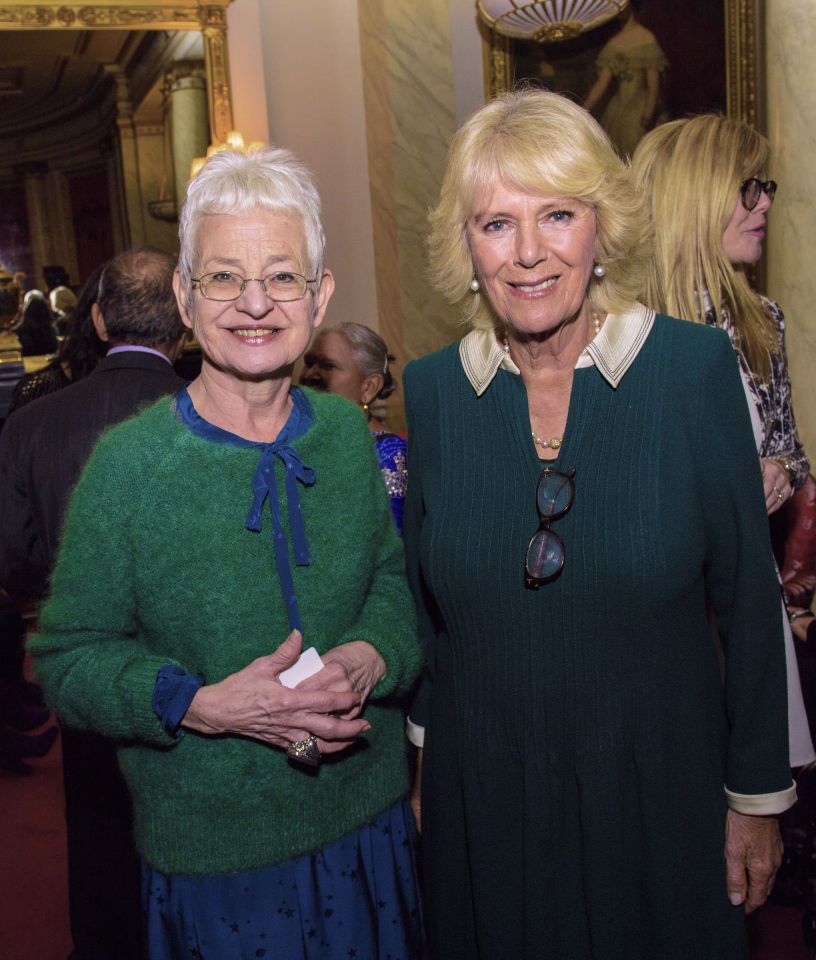  Camilla also met author Jacqueline Wilson