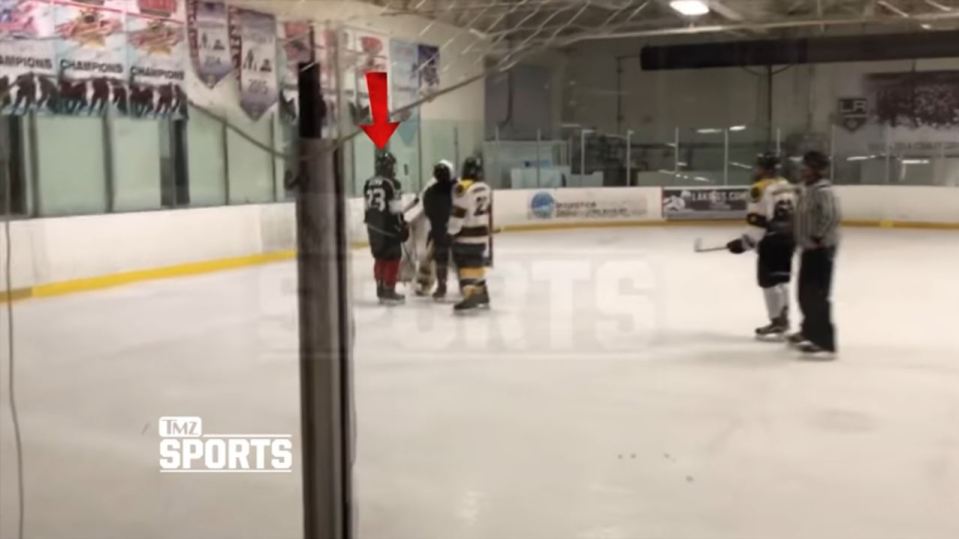  Bieber then got into an argument with the opposition goal tender