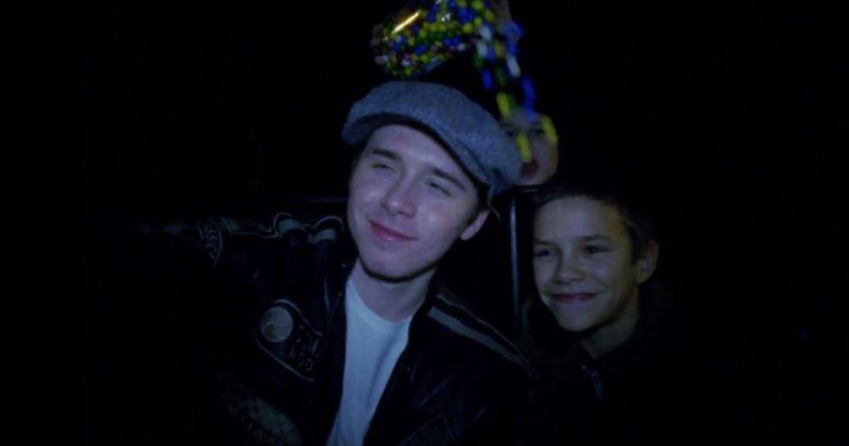  Brooklyn and Romeo appear in the video too