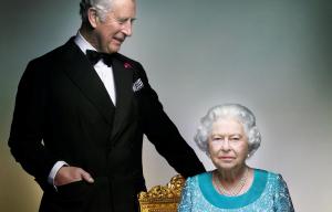 Touching new photograph of the Queen and Prince Charles released to mark end of her 90th birthday year