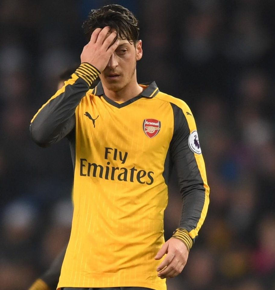 Mesut Ozil has come under fire for his recent performances