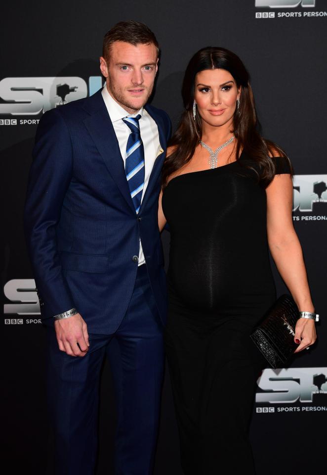 Jamie and Rebecca Vardy arrive for the show