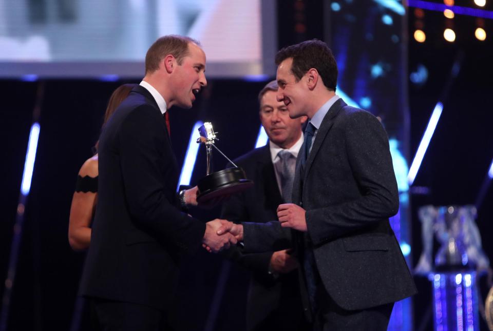  Alistair Brownlee (right) was runner-up