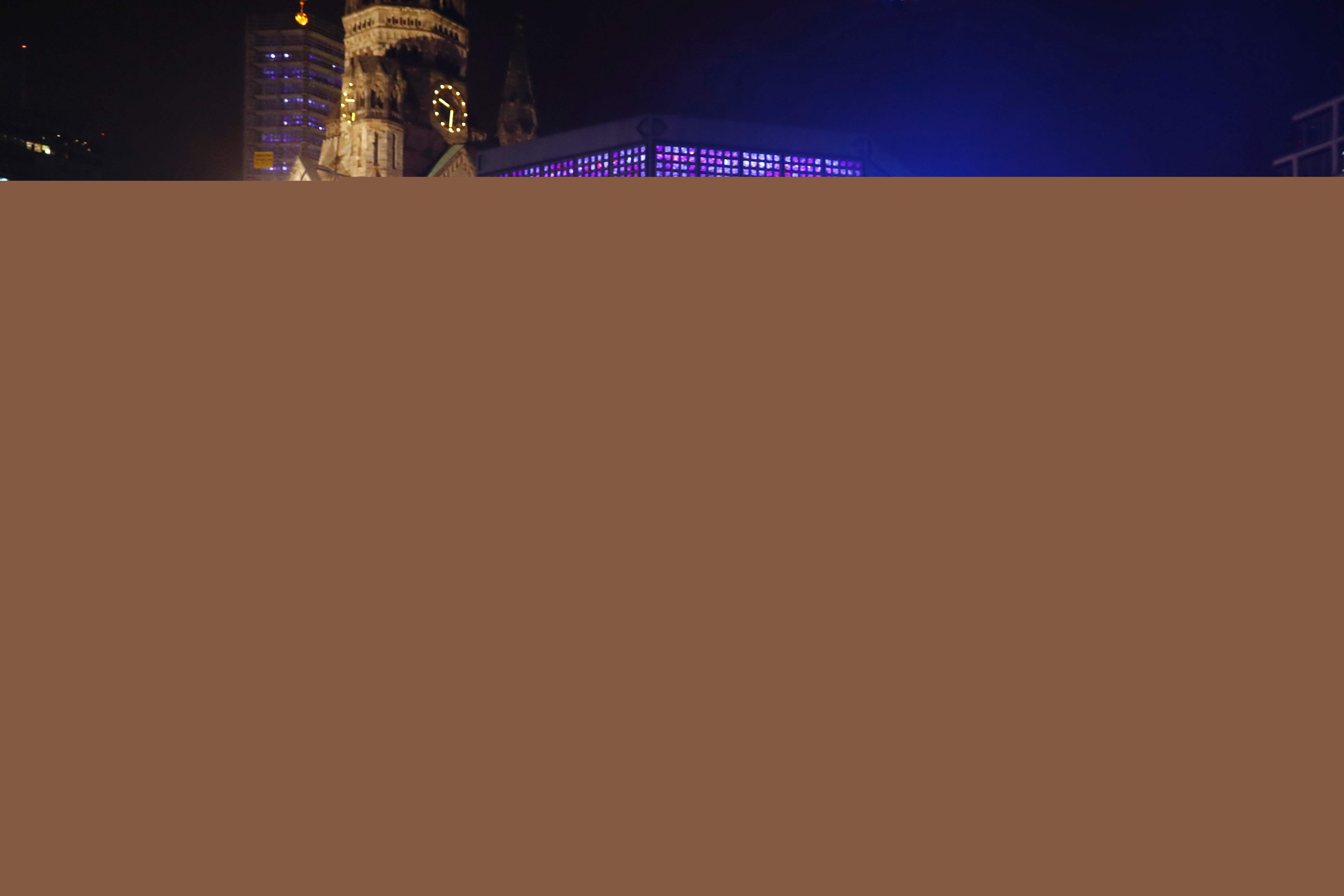 The attack took place near the famous Kaiser Wilhelm memorial church, in the centre of West Berlin