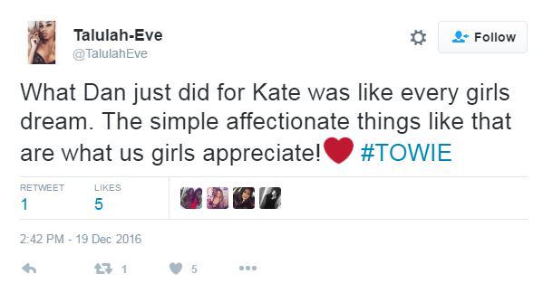  Dan redeemed himself in the eyes of Towie viewers