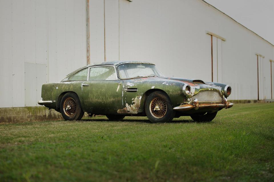  The DB4 was built to compete with sports cars from Ferrari and Maserati – but this particular model hasn’t moved in almost half a century