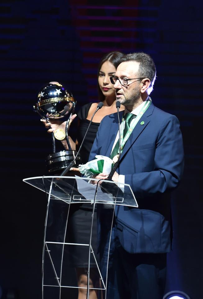  Chapecoense were handed the Copa Sudamericana