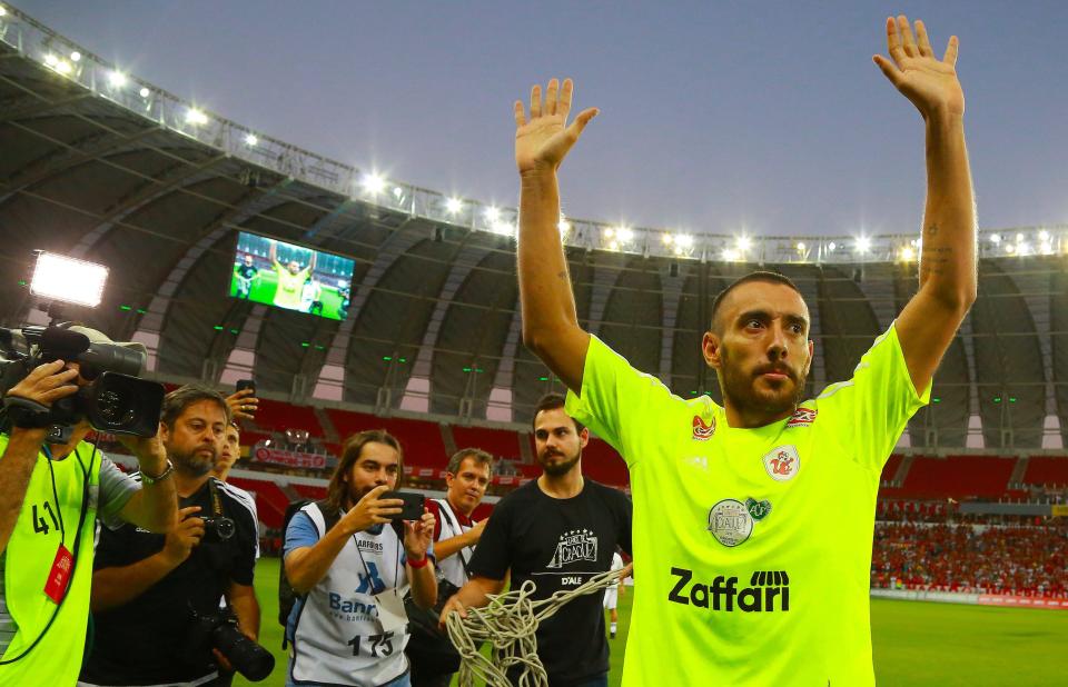 Alan Ruschel made an appearance at a charity game in aid of Chapecoense