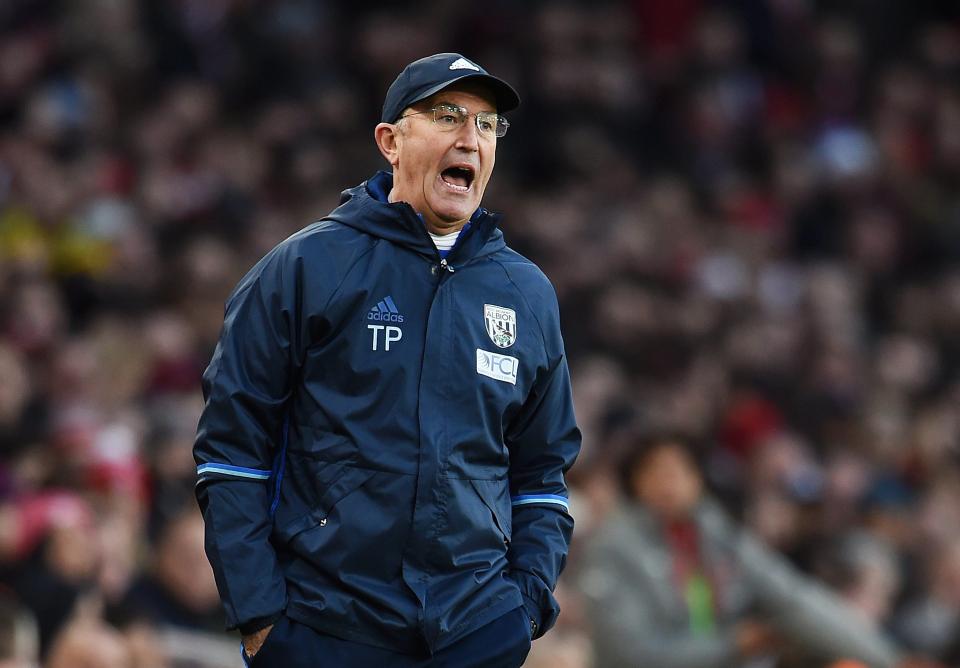  West Brom boss Tony Pulis was furious with Giroud's collision with Gareth McAuley
