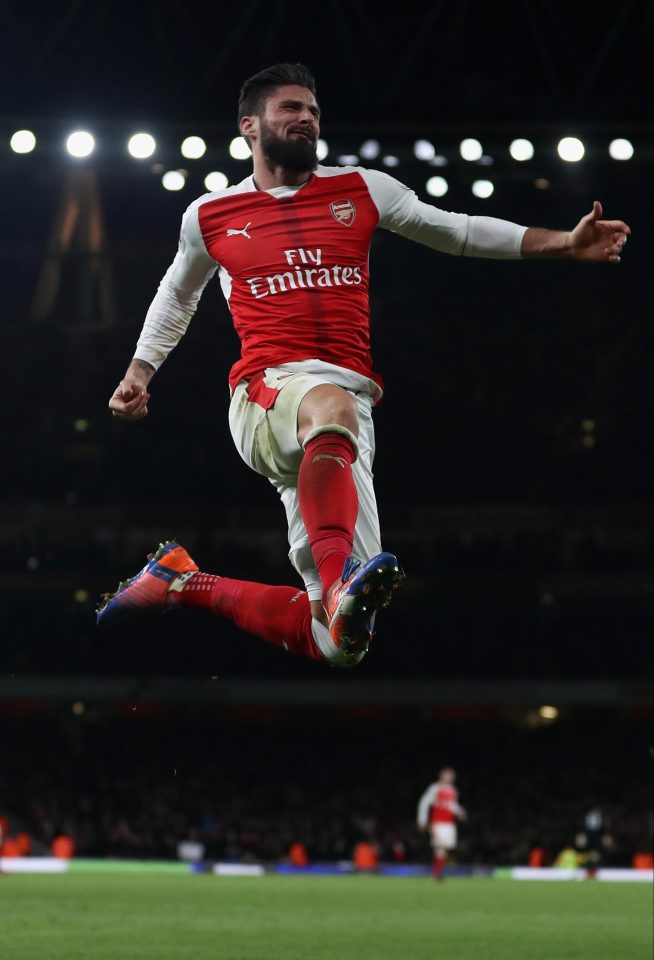  Olivier Giroud scored the decisive goal after starting his first Premier League game since May