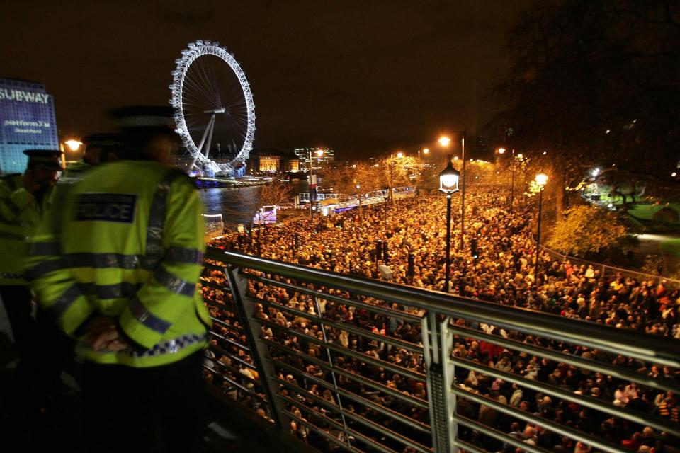 More than 3,000 police officers will patrol the streets of London during the New Year's Eve celebrations