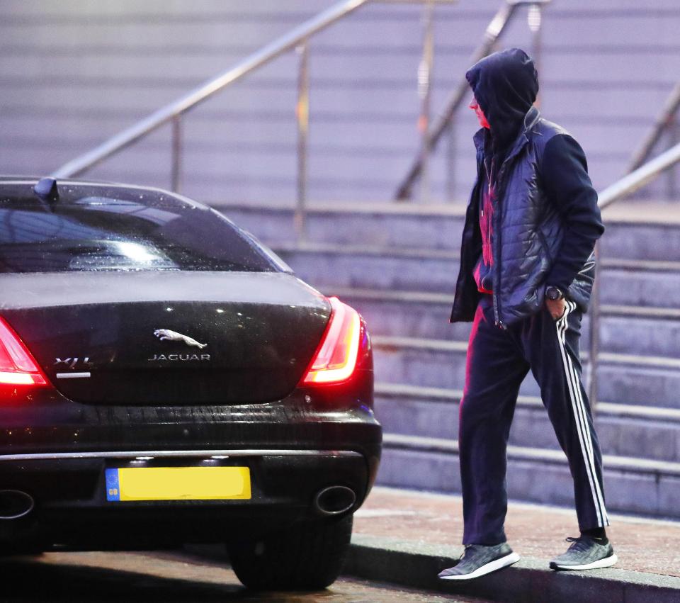 Mourinho is chauffeur driven to the training ground 