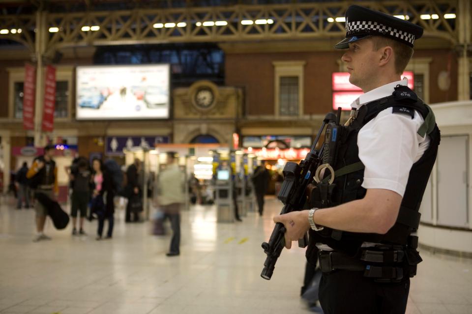 Armed officers will be patrolling on the Tube tonight for the first time
