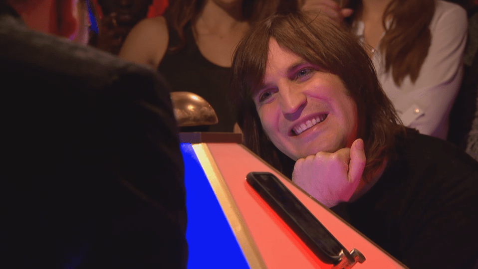 Noel Fielding was also grinning widely as Davina explained her reasons for saying no to cooking naked with Alan