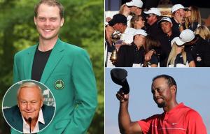 The US ending their Ryder Cup hoodoo, the passing of Arnold Palmer and the return of Tiger Woods - a look back at golf's 2016