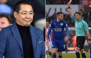 Leicester's billionaire owner uploads livid Instagram post after Jamie Vardy's red card appeal was rejected
