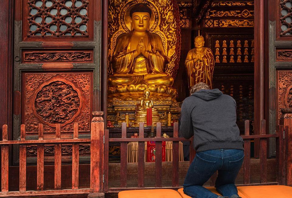  The Facebook supremo seen at the Wild Goose Pagoda in Xi'an, China