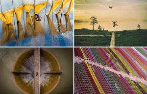 From an amazing selfie to a cheeky skinny-dipper, see the stunning snaps that all made the short-list for a DRONE photography contest
