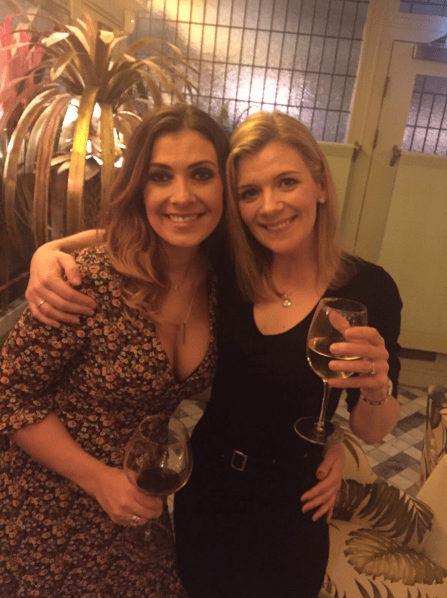 Kym Marsh and Jane Danson looked they were having a ball