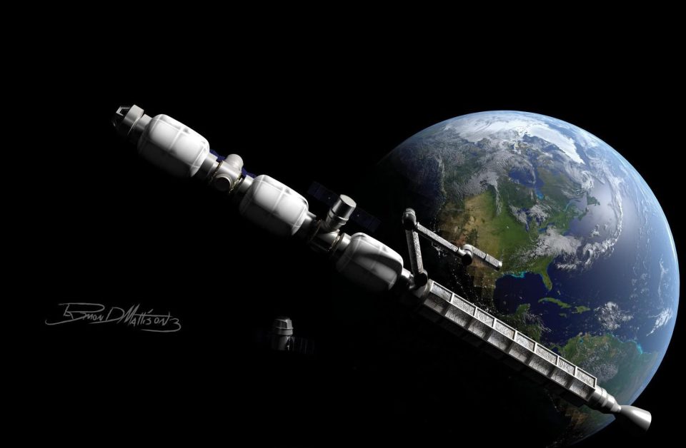  Charles Bombardier, in collaboration with Ray Mattison, has dreamed up the lunar Cycler