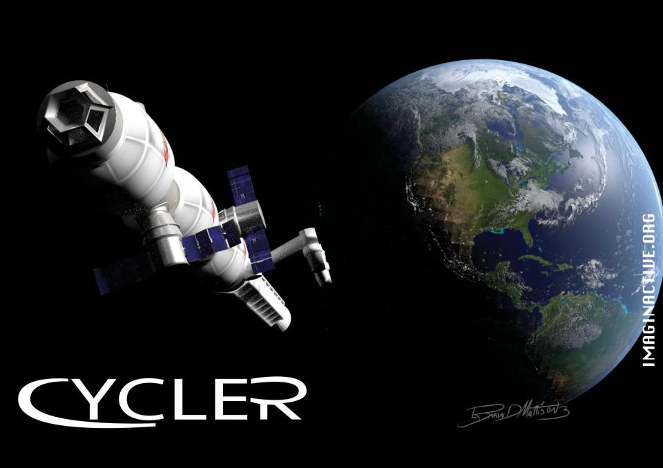  Designer Charles Bomardier said the Cycler would 'kickstart' the space tourism industry