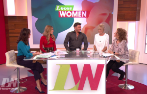Duncan James turns the air BLUE on Loose Women as he says 'a bit of doggy is bad for my back'