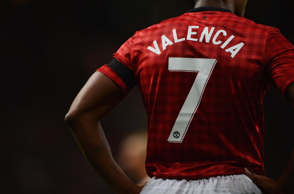 Antonio Valencia reverted back to No.25 after poor season with No.7 shirt