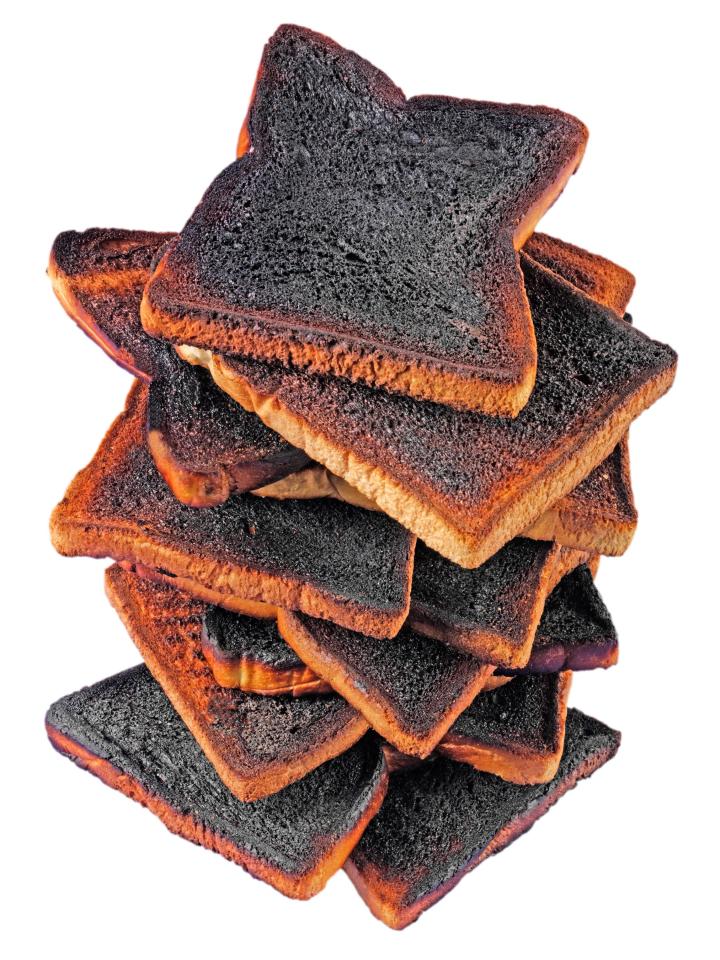 Burnt toast
