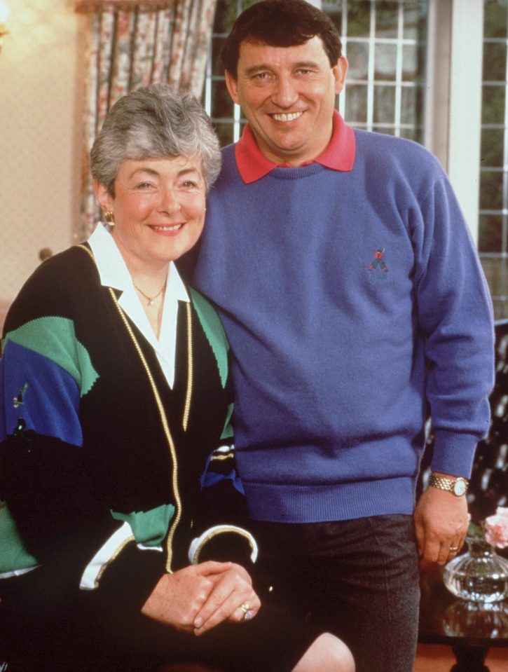 Taylor with his wife Rita in 2000