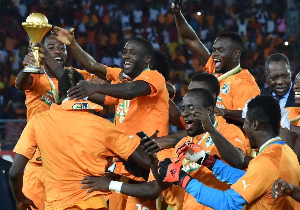 Ivory Coast celebrate beating Ghana in the final of the 2015 Africa Cup of Nations