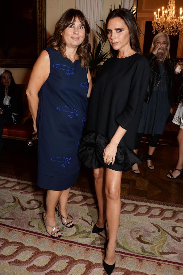 Alexandra Shulman and Victoria Beckham