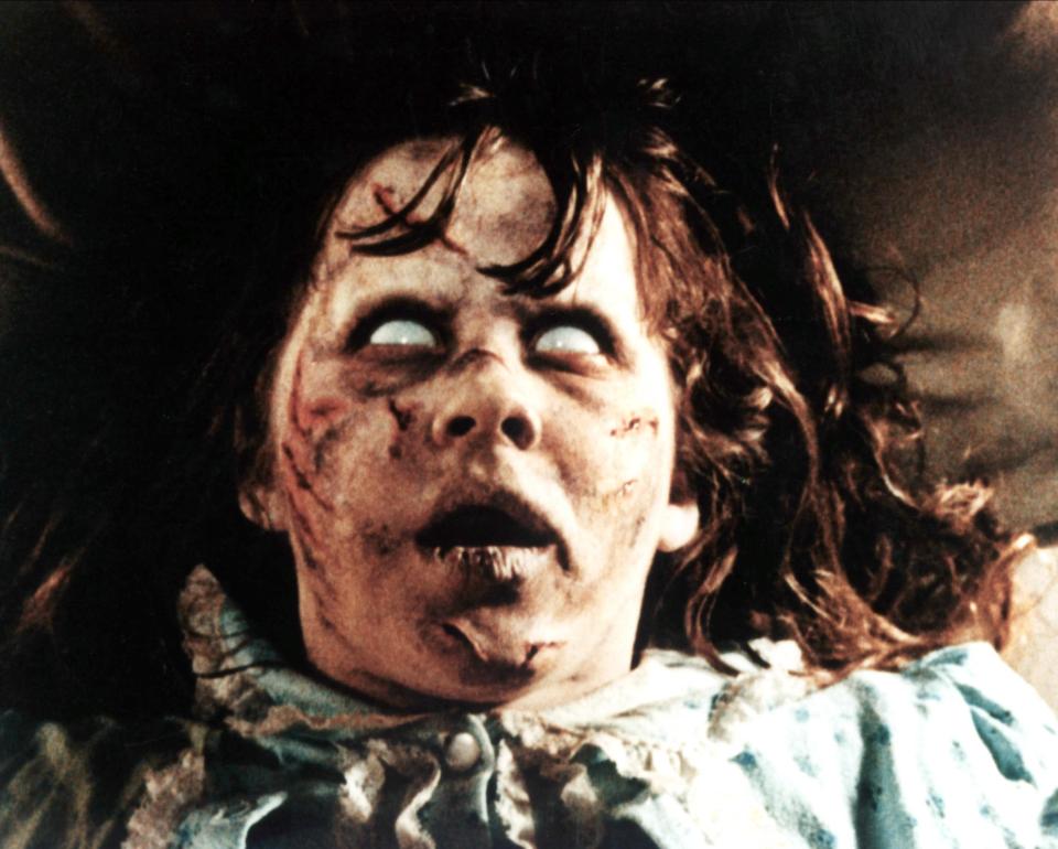 Linda Blair in 1973 playing the possessed child