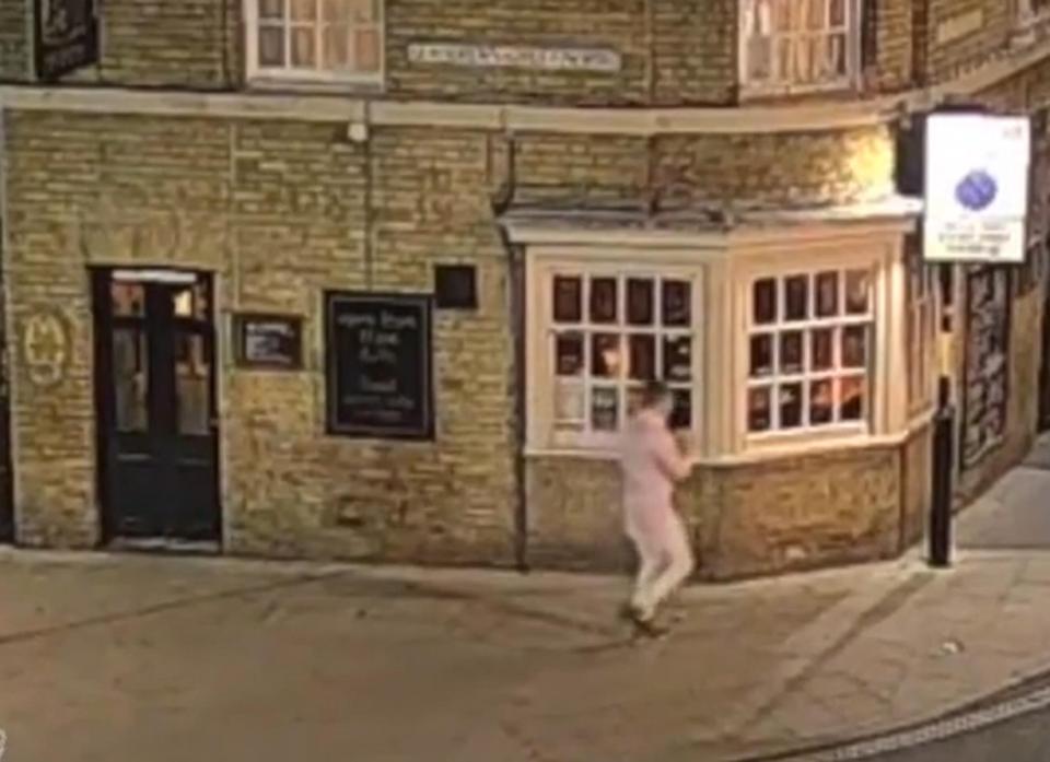 Corrie, pictured here on CCTV, is believed to have attempted to walk back to the army barracks from the centre