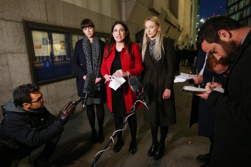  News reports showed Luciana Berger leaving the courtroom shaken after watching a man convicted for his online hatred and threats of violence