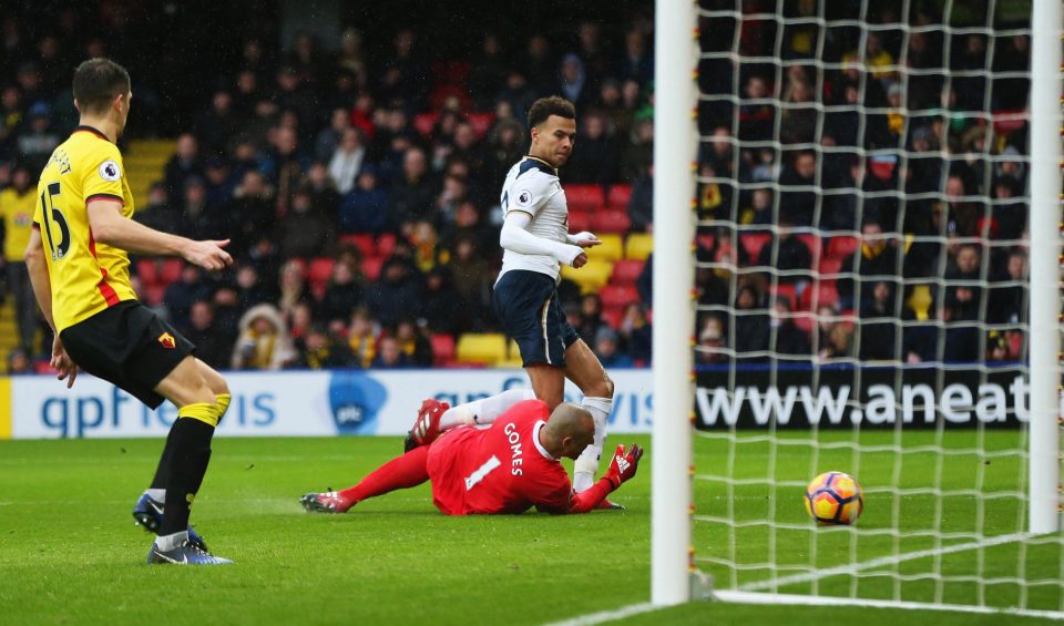 Dele Alli scored a brace inside five minutes against Watford