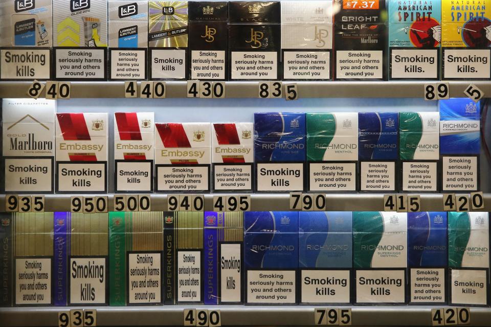  Smoking rates have declined in Australia after packs were introduced in 2012