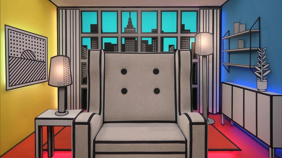 The CBB diary room has been given a pop art twist