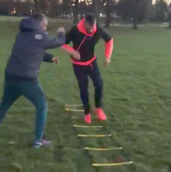 Morgan Schneiderlin was pictured training in a park as his Manchester United career looks over