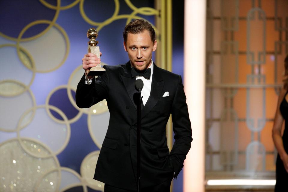  He picked up the Best Actor gong for The Night Manager - before launching into a serious monologue about South Sudan