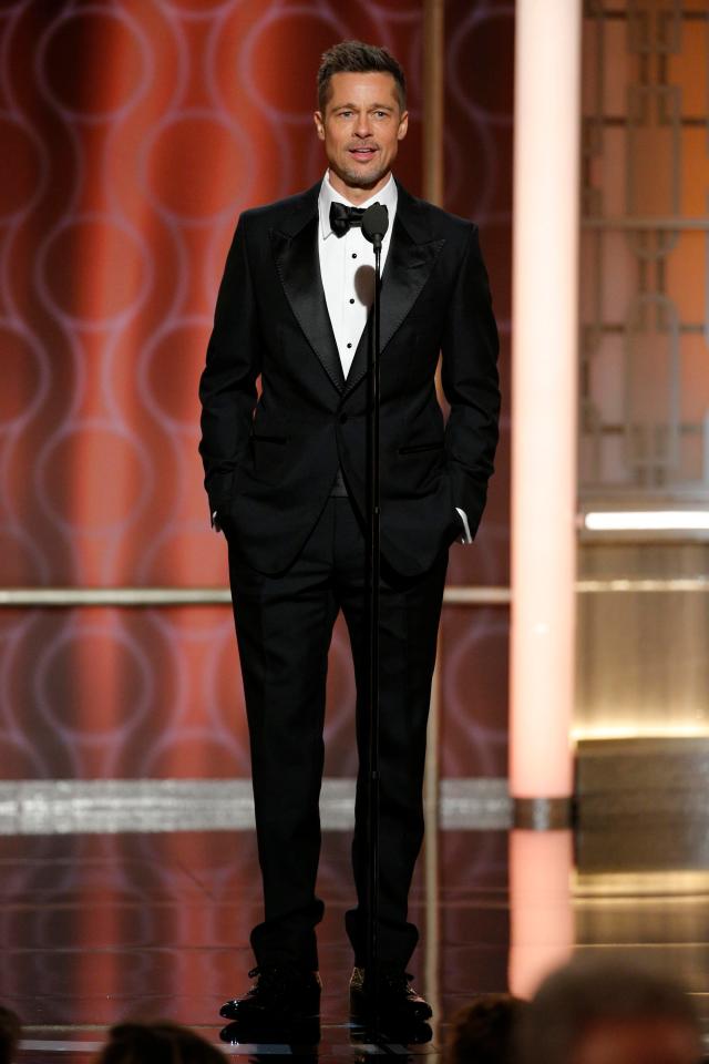  Brad Pitt received a standing ovation at the Golden Globes