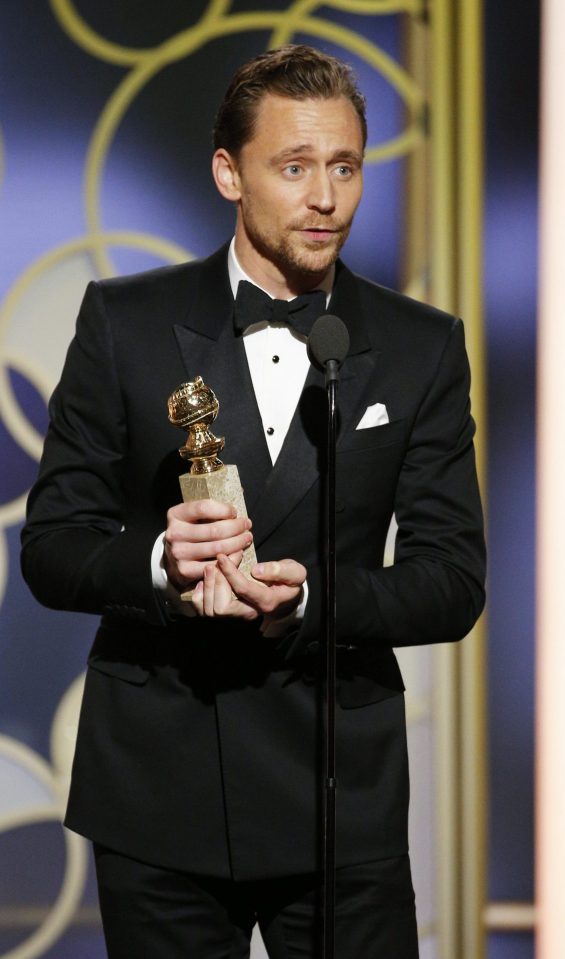  Tom Hiddleston was mocked by film fans after his lengthy Golden Globes awards speech