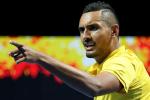 Nick Kyrgios is back in tennis with another controversy following his ban for throwing a match