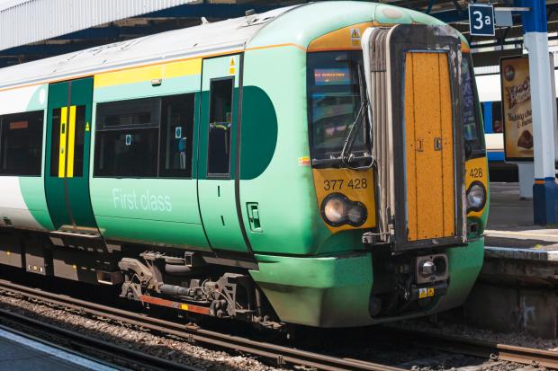 A Southern Rail driver was verbally abused by a passenger who managed to get into his cab when the train stopped